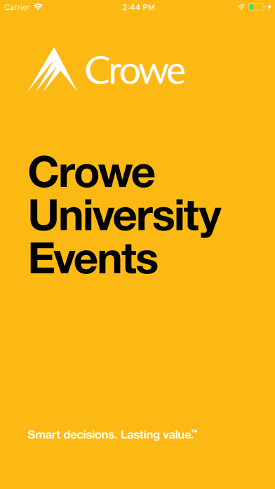 How to cancel & delete Crowe University Events from iphone & ipad 1