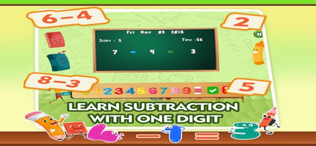 Math Subtraction For Kids Game