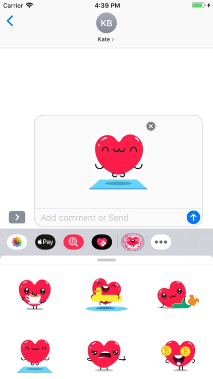 Sweety Hearts Stickers Pack screenshot-5