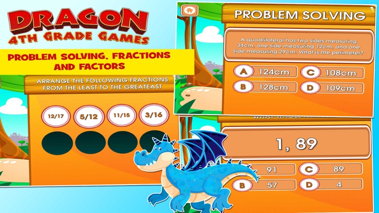 Dragons 4th Grade School Games screenshot-4