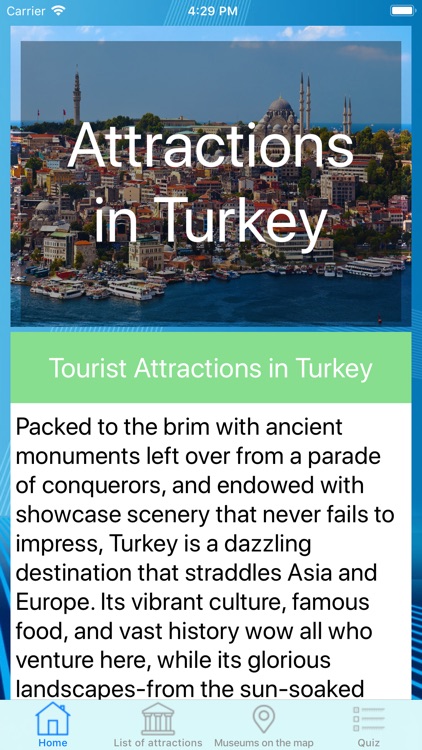 Attractions in Turkey