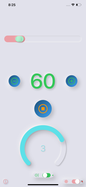 Neumorphism Metronome