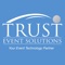 Trust Event Solutions Event Scanner App allows user to scan QR codes for different events