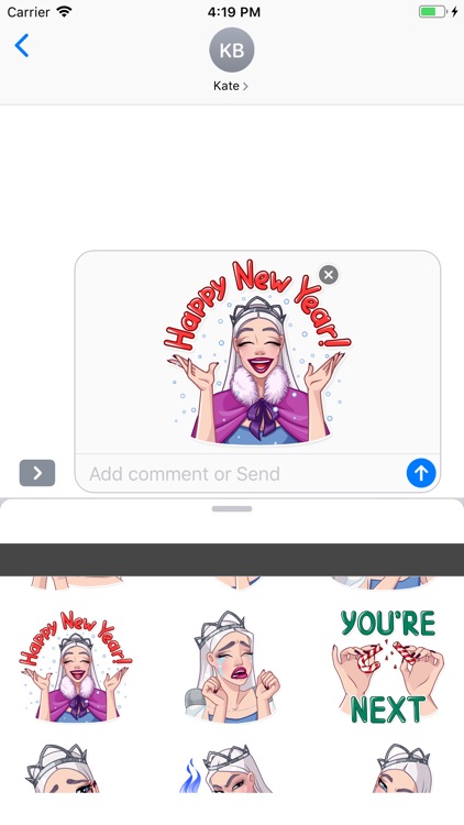 The Snow Queen stickers pack