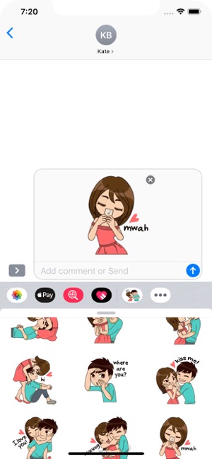 Love Couple Stickers Pack(圖8)-速報App