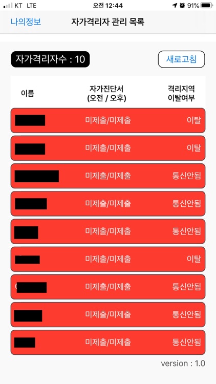 자가격리자 전담공무원