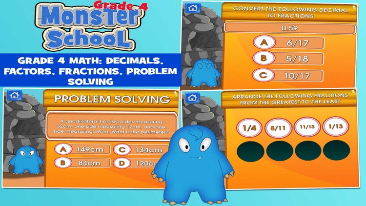 Monsters Grade 4 School Game screenshot-4