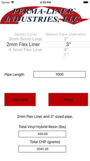 Perma-Liner Resin Calculator(圖3)-速報App