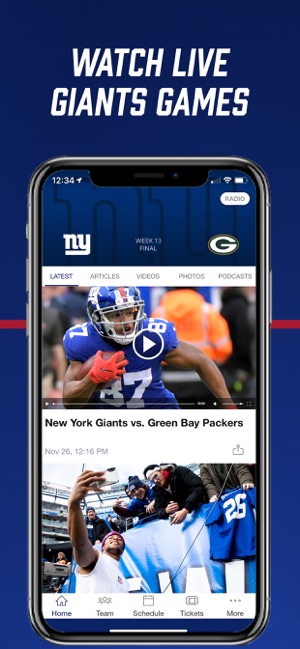 New York Giants On The App Store