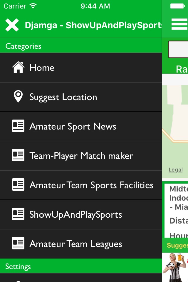 Djamga PRO: Pick Up Games, BMR screenshot 2