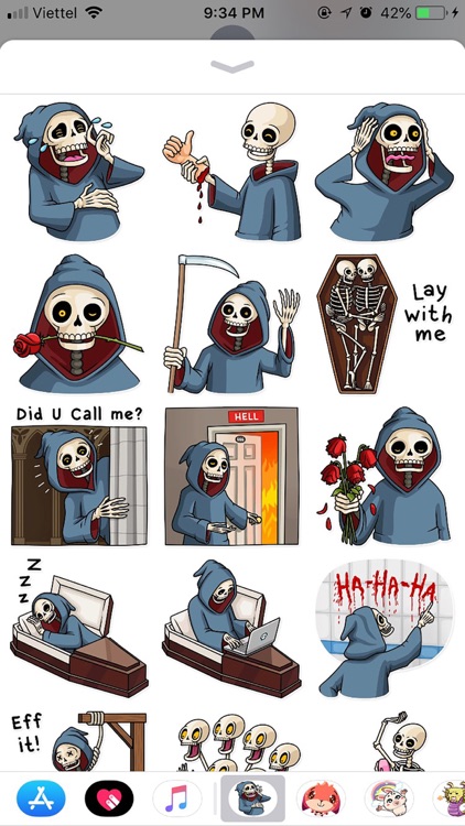 Death Pun Funny Stickers