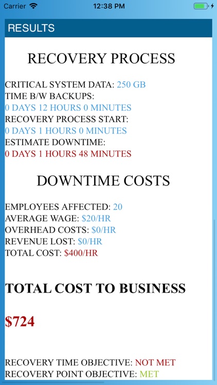 ReGen Downtime Calculator screenshot-3