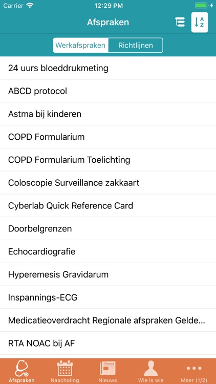 Werkafspraken CONNECT