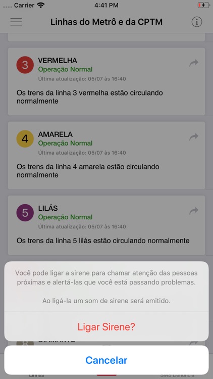 Situação Metrô e CPTM