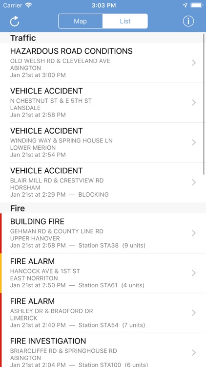 Montgomery County Incidents