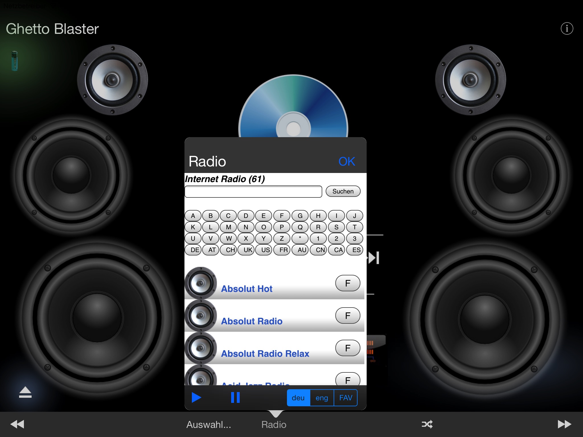 Ghetto Blaster (Music Player) screenshot 2