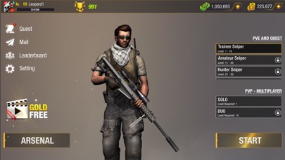 Bullet Strike: Sniper 3D PvP - VIP Hack screenshot 9 - game app interface