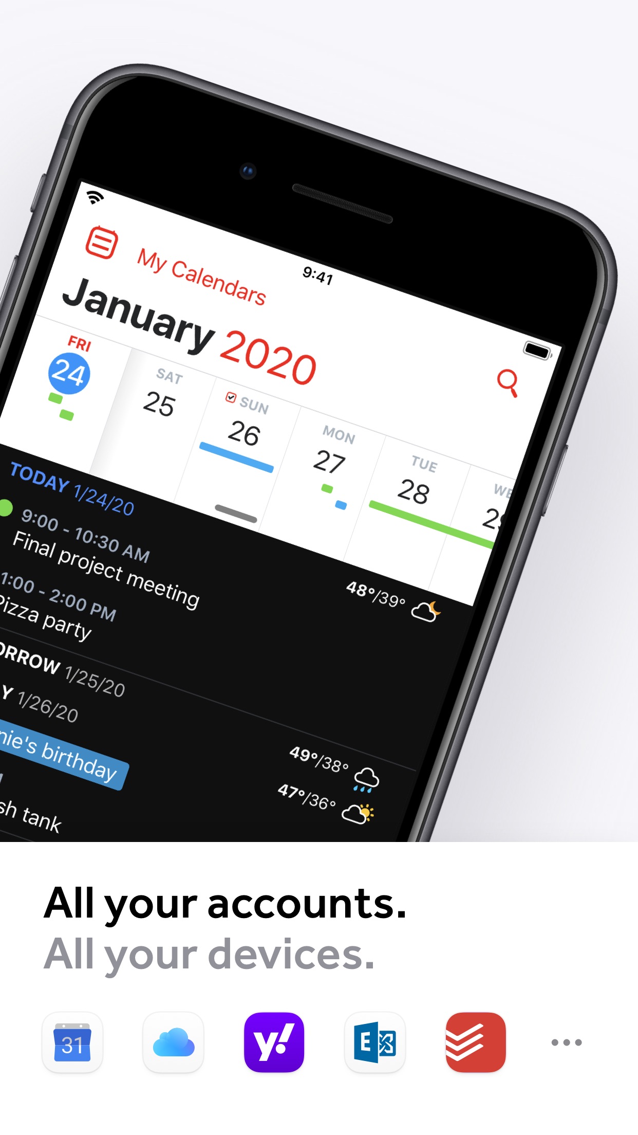 Screenshot do app Fantastical - Calendar & Tasks