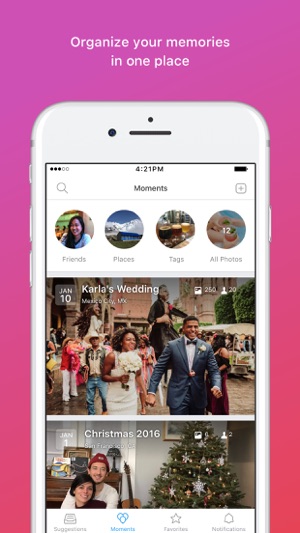 Moments–private shared albums Screenshot