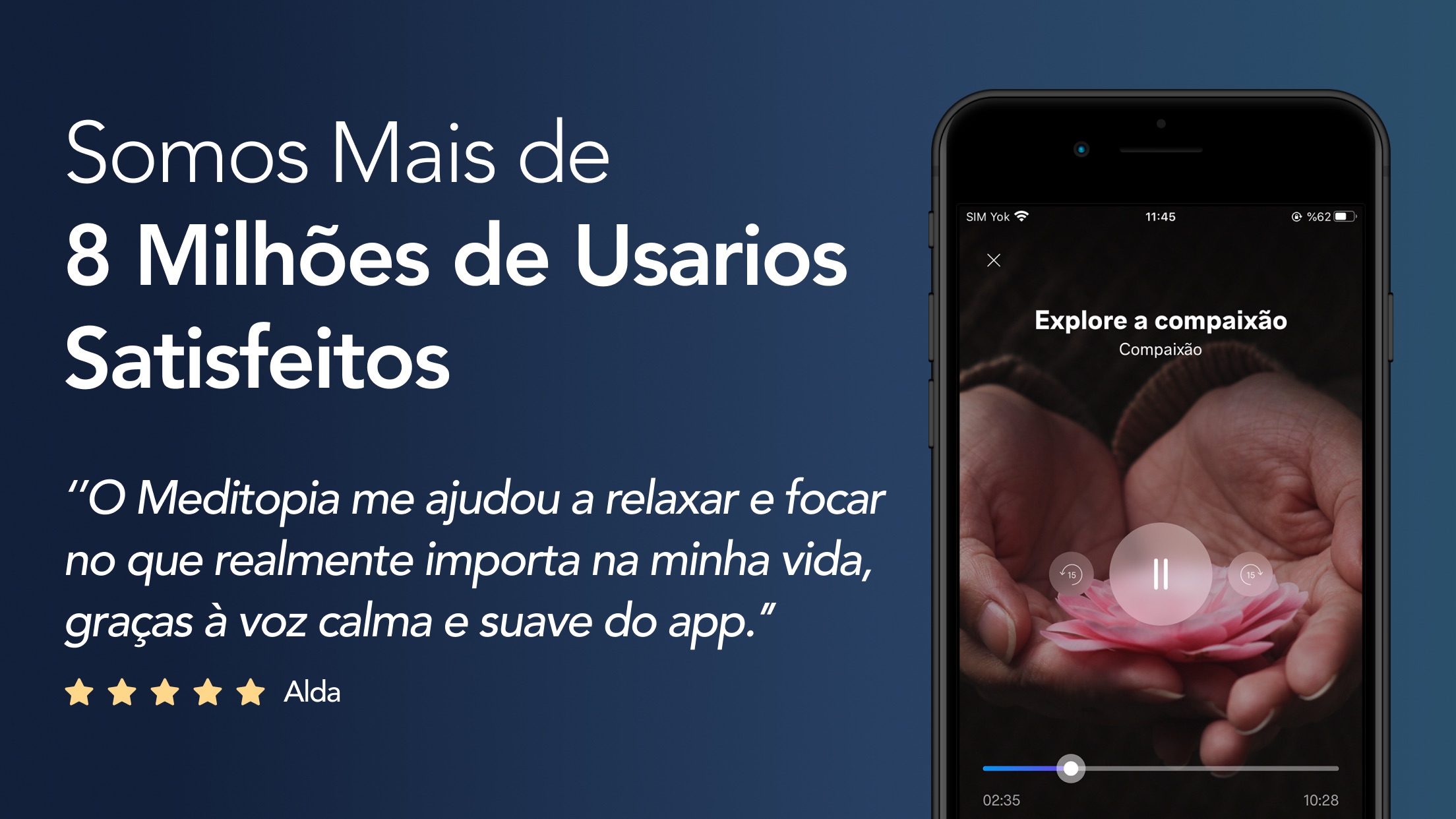 Screenshot do app Meditopia: Meditação, Sono