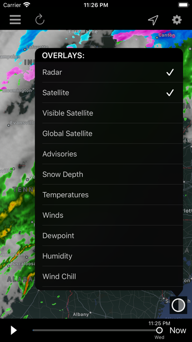 NOAA Storm Center Screenshot