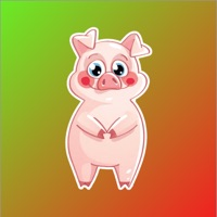 Cute Pig Pink Sticker apk