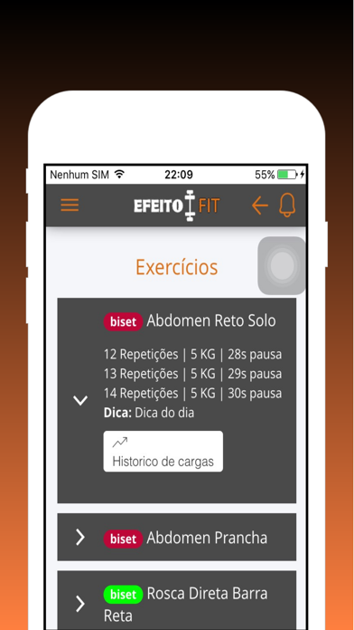 Efeito Fit App screenshot 3