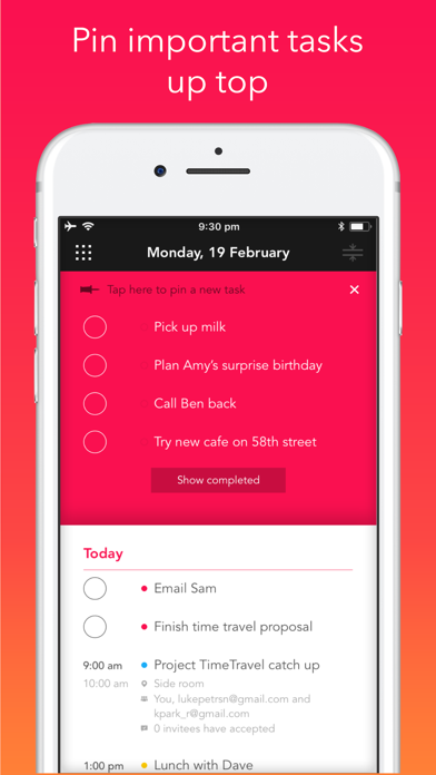 Rooster: Calendar screenshot