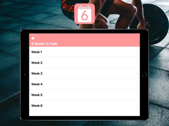 6 Weeks To Train: Fitness App screenshot 6