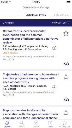 Osteoarthritis and Cartilage(圖3)-速報App