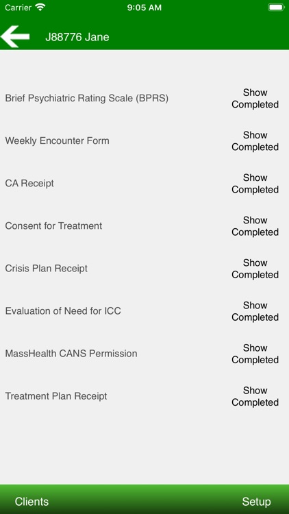 Therapist Forms