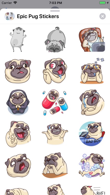 Epic Pug Emojis screenshot-4