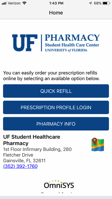 UF Student Health Pharmacy screenshot 3