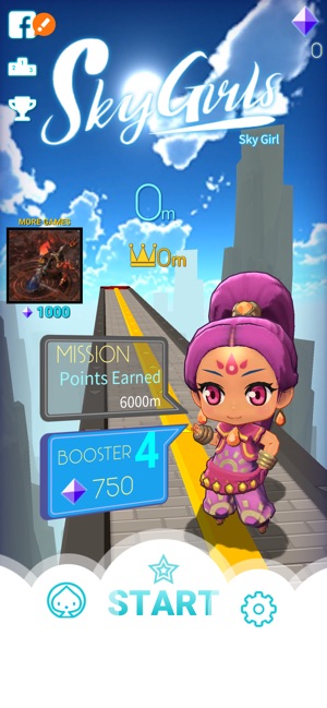 Sky Girls: Flying Runner Game