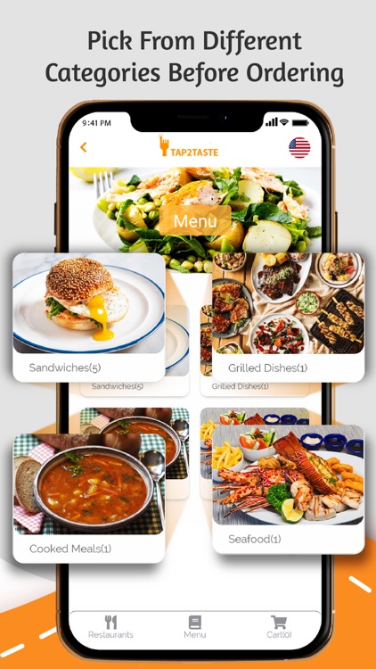 Tap2Taste: Order food app