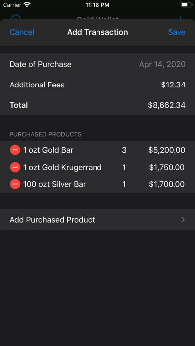 Gold Wallet - Bullion Tracker screenshot 3