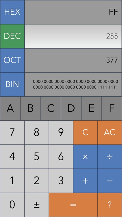 Dev Calc Pro (Hex Dec Oct Bin)