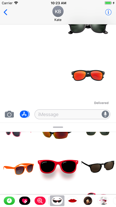 Sunglasses Stickers for iMessa screenshot 3