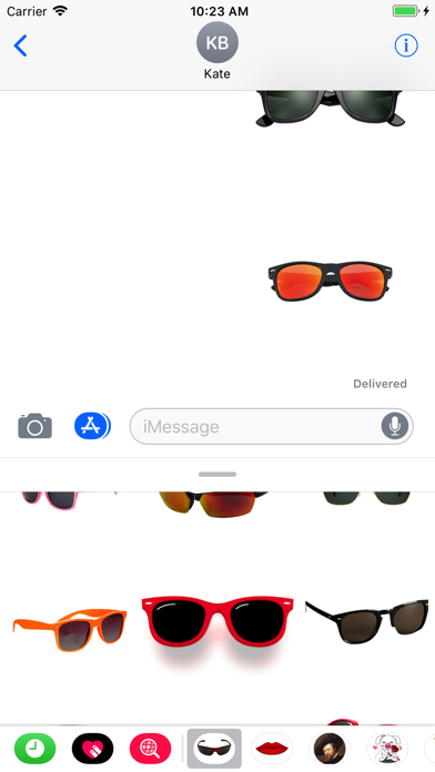 How to cancel & delete Sunglasses Stickers for iMessa from iphone & ipad 3