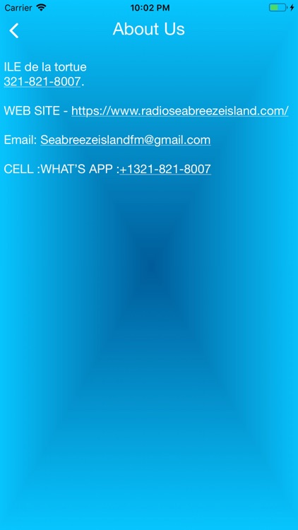 Radio seabreeze island