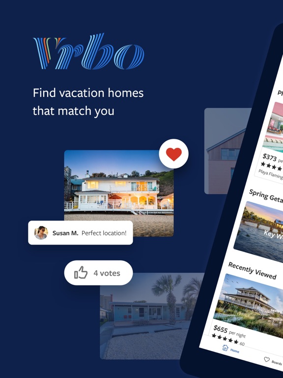 iPad Image of Vrbo Vacation Rentals