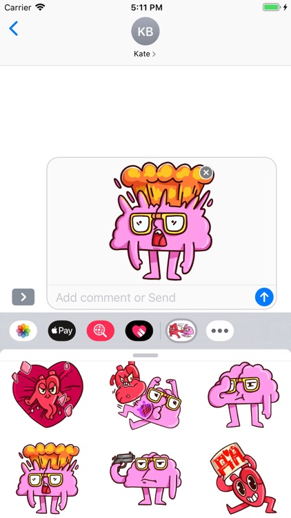 Brain Stickers Pack screenshot-6