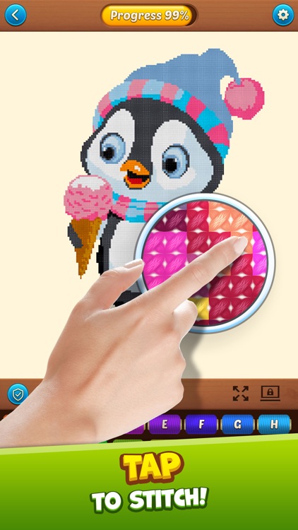 Cross Stitch: Coloring Art