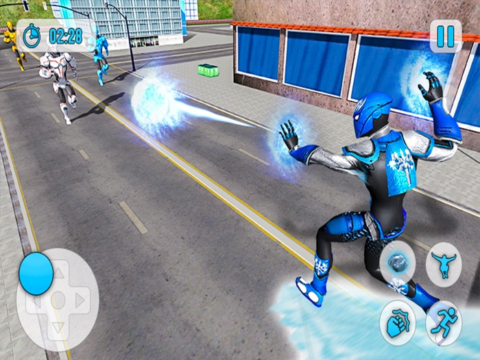 怒っシティスーパーヒーロー雪だるま