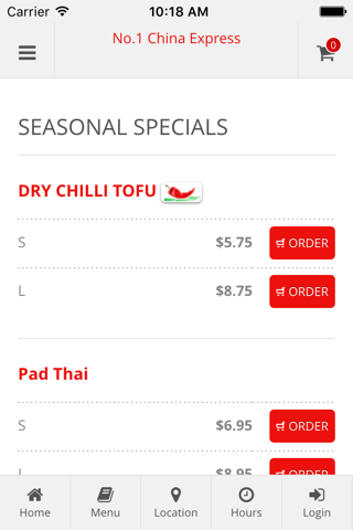 China Express Online Ordering - náhled