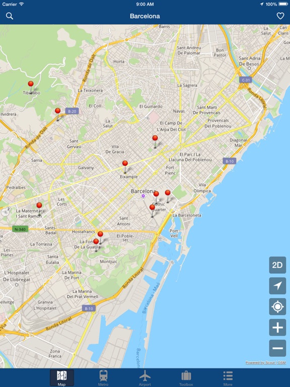 Barcelona Offline Map,Metro Screenshots
