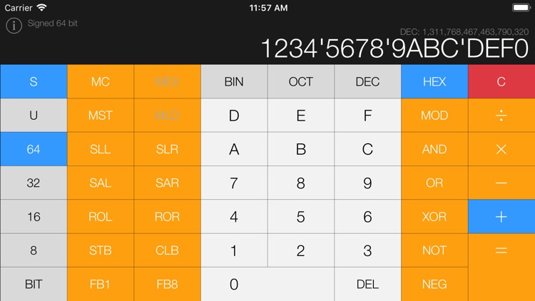 Simple Hex Calc
