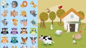 Animals stickers book 2D kids Captura de tela 1