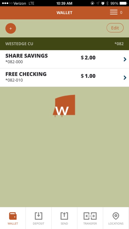 WestEdge CU Mobile Banking App