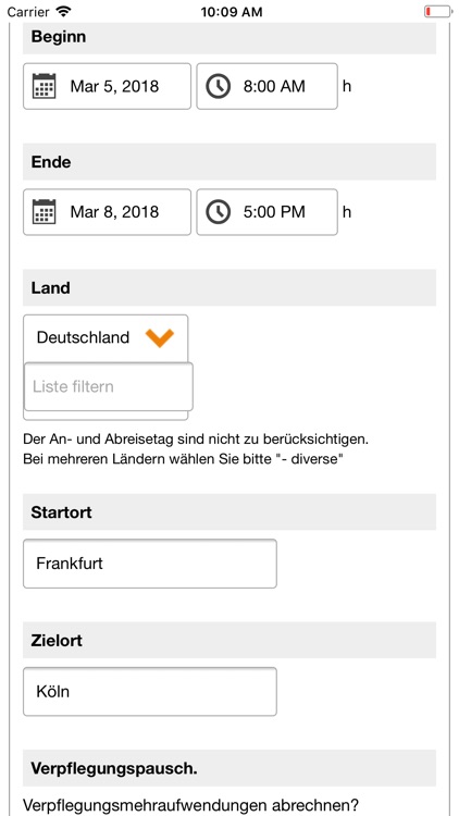 Mobile Expense Reports